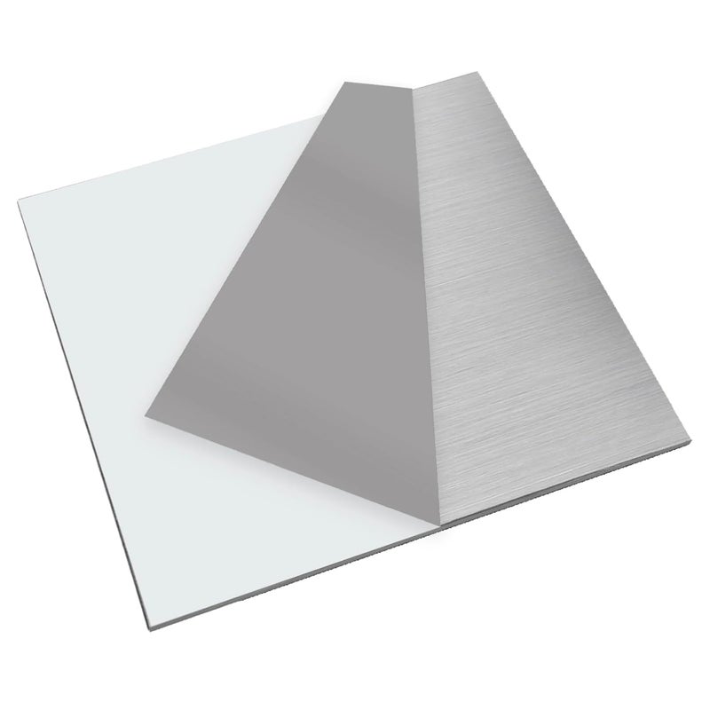 KANBI 2PCS 304 Stainless Steel Sheet Metal 15cm x 15cm x 1mm, Thickness 1mm, 304 Square Stainless Steel Plates for DIY Craft Model Repair Engraving Punching Drilling Cutting - Image 1
